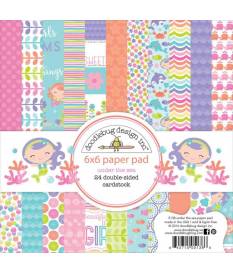 Double Sided DoodlebugDoodlebug Paper Pad-6 "x 6", motivo: in fondo al mare, altri, multicolore