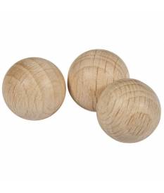 25 sfere in legno grezzo da 12 mm