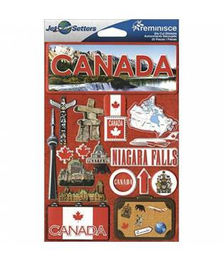Adesivi Jet Setters Dimensional Stickers, Canada