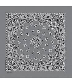 Bandana Paisley Grigio Carboncino