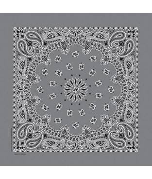 Bandana Paisley Grigio Carboncino