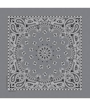 Bandana Paisley Grigio Carboncino