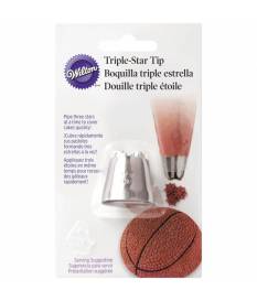 Bocchetta decorativa per torte moivo tripla stella