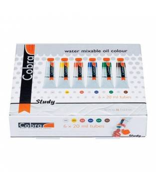 Cobra Studio, Set di 6 x 20 ml di colore ad olio