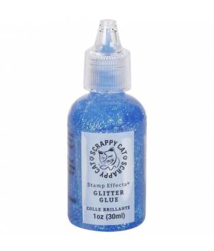 Colla glitterata blu 30 ml Scrappy Cat