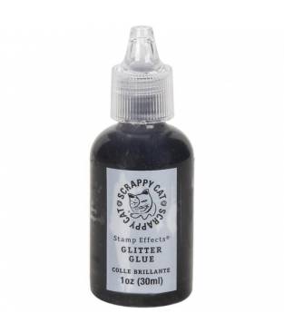 Colla glitterata nera 30 ml Scrappy Cat