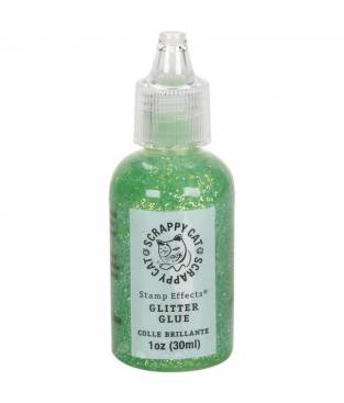 Colla glitterata verde chiaro 30 ml Scrappy Cat