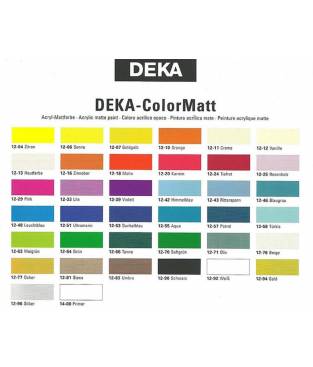 Colore acrilico Deka Colormatt 25ml Bianco
