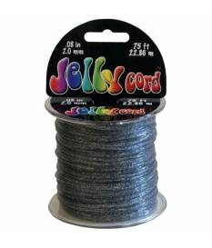 Cordoncino di plastica Jelly Cord colore argento 22 mt