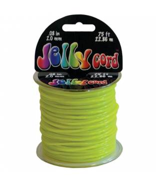 Cordoncino di plastica Jelly Cord colore giallo 22 mt