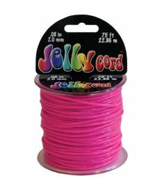 Cordoncino di plastica Jelly Cord colore rosa 22 mt
