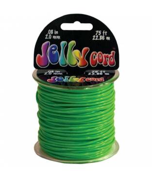 Cordoncino di plastica Jelly Cord colore verde 22 mt