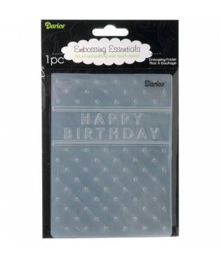 Embossing Folder Darice, Happy Birthday