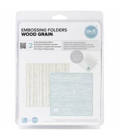 Embossing folder Goosebumpz, Woodgrain