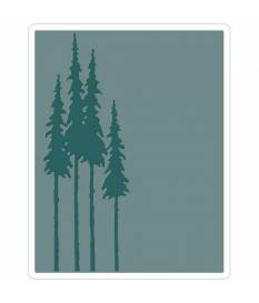 Embossing Folder Sizzix Texture fades, Tall Pines