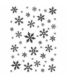 Embossing Folder motivo fiocchi di neve 12,7x17,8 cm