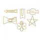 Graffette decorative Oh Goodie! Gold Shapes, 24 pz