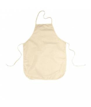 Grembiule in cotone colore naturale, 80x60 cm