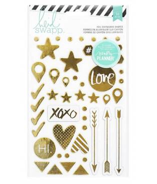 Heidi Swapp foil stickers 50pz, Hello Beautiful