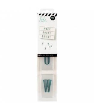 Inserti per Lightbox Heidi Swapp, Alphabet-Teal On White