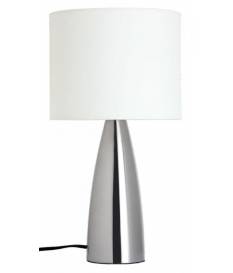 Lampada da tavolo attenuabile 40 W 230 V E14, Saro, ferro e stoffa
