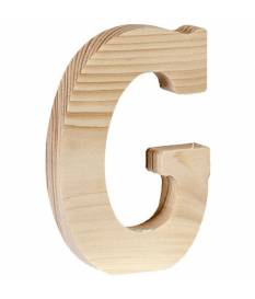 Lettera in legno, G