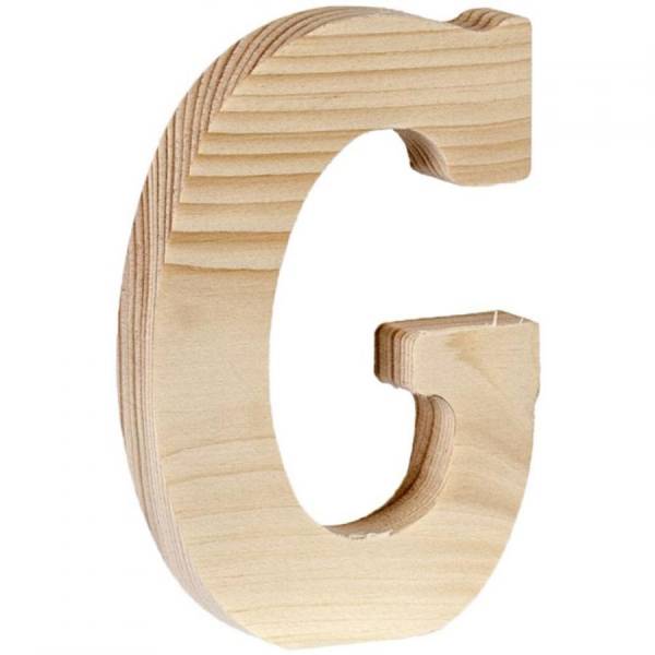 Lettera G 4 cm in Legno 3mm per decorazioni