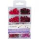 Lustrini Cup Sequins, Rouge