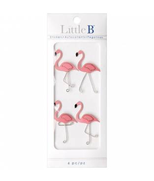 Mini Stickers Little B, Flamingo