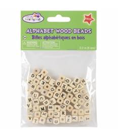 Perline in Legno 8mm - 70 pezzi Lettere dell\' Alfabeto