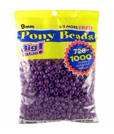 Perline Pony Beads, Opaque Purple