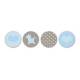 Scatola da 500 etichette adesive Baby Blue