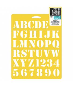 Stencil alfabeto basic giallo