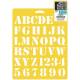 Stencil alfabeto basic giallo