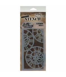 Stencil Clockwork stratificato by Tim Holtz, 13x30 cm