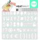 Stencil Heatwave Sans Serif, 19x19cm