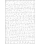 Stickers adesivi Alphabet, Funky White