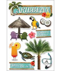 Stickers Caribbean 3D, Paper House