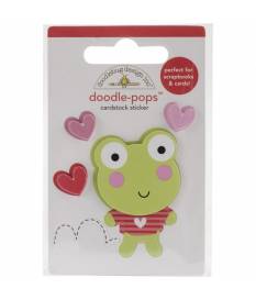 Stickers Sugarplums Leapfrog 3D, Doodlebug Doodle-Pops 6 x 9 cm