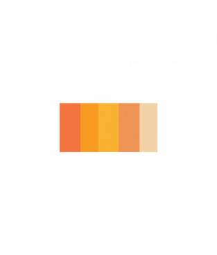 Strisce Quilling di Carta 3mm 100 pezzi - Colori Assortiti - 5 Gradazioni Arancione