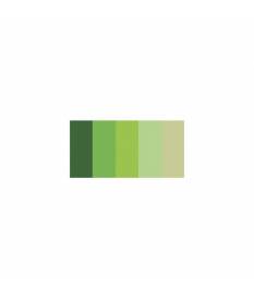 Strisce Quilling di Carta 3mm 100 pezzi - Colori Assortiti - 5 Gradazioni Verde