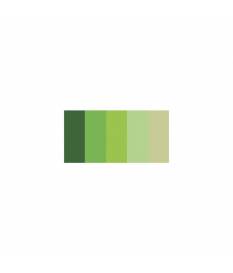 Strisce Quilling di Carta 3mm 100 pezzi - Colori Assortiti - 5 Gradazioni Verde