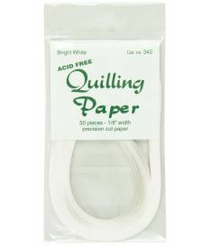 Quilling Paper 0,3 cm 50 pz, Bright White