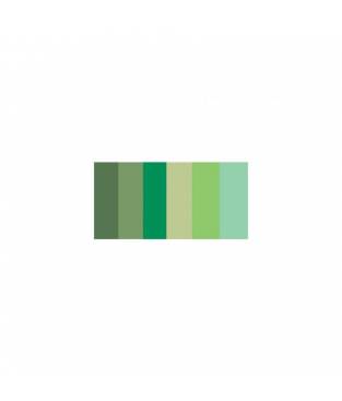 Strisce Quilling di Carta 6mm 100 pezzi - Colori Assortiti - 6 Gradazioni Verde