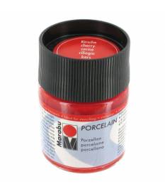 Vernice per porcellana Marabu Porcelain 15 ml, Ciliegia